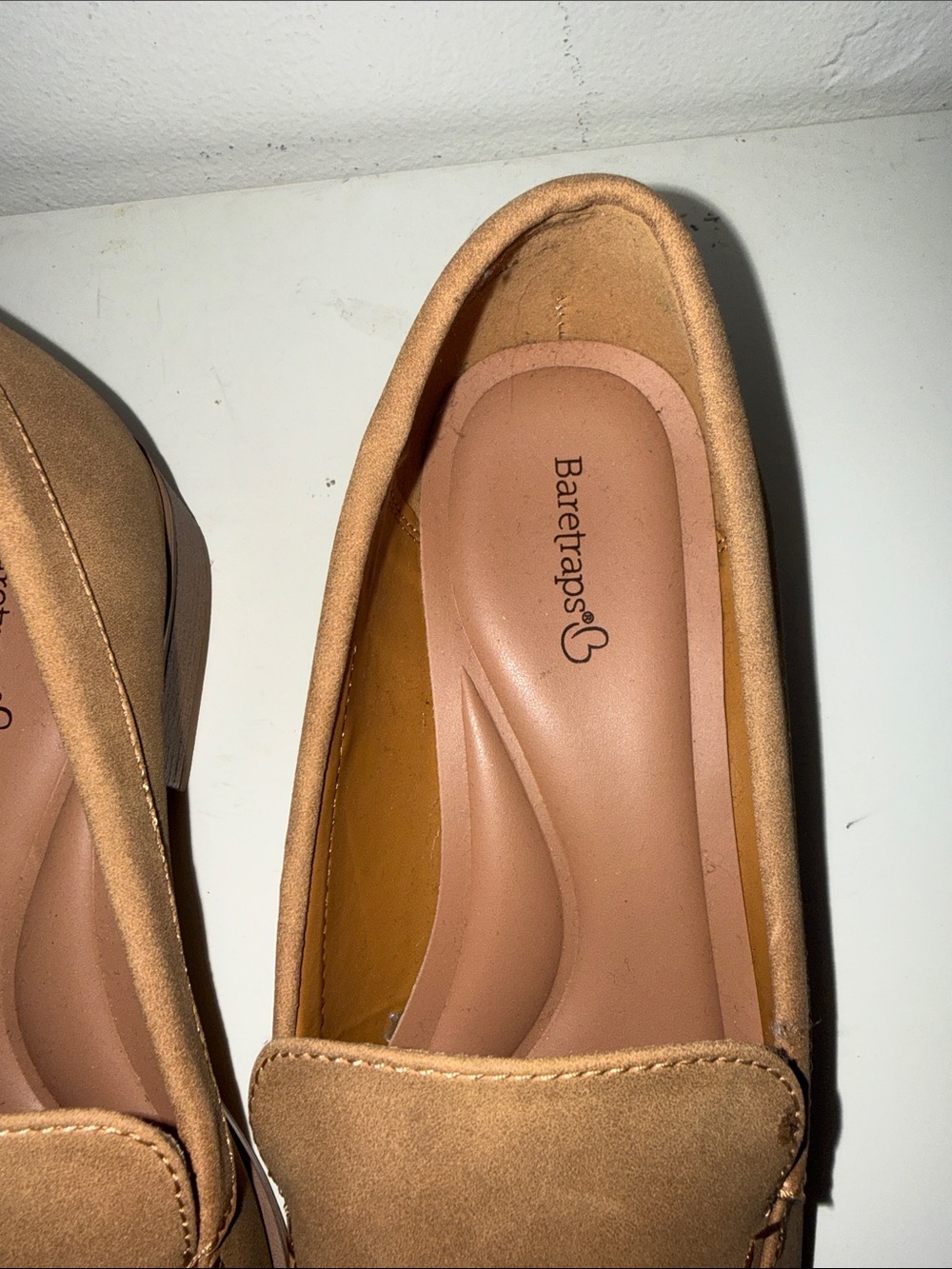 BareTraps Cognac Slip-On Moccasin Loafers - Picture 3 of 5